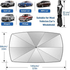 Car Umbrella Sun Shade – Front Windshield Protection Against Heat & UV Rays
