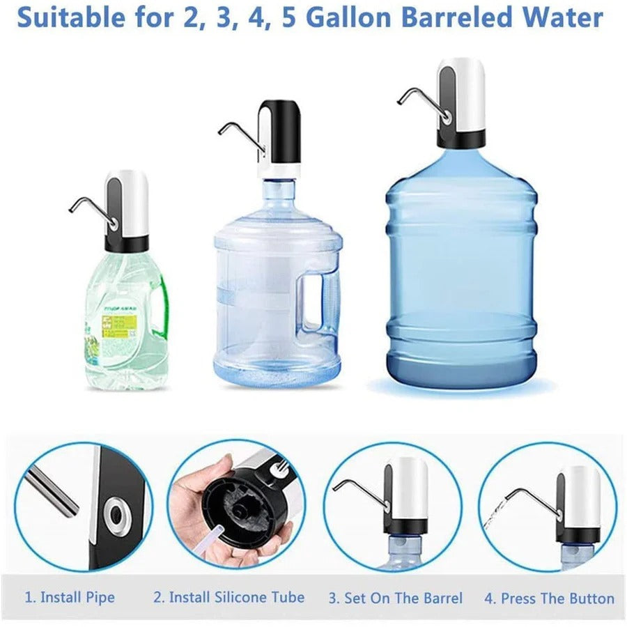 Electric Portable Water Dispenser Pump – Convenient Automatic Water Bottle Pump for Home & Office