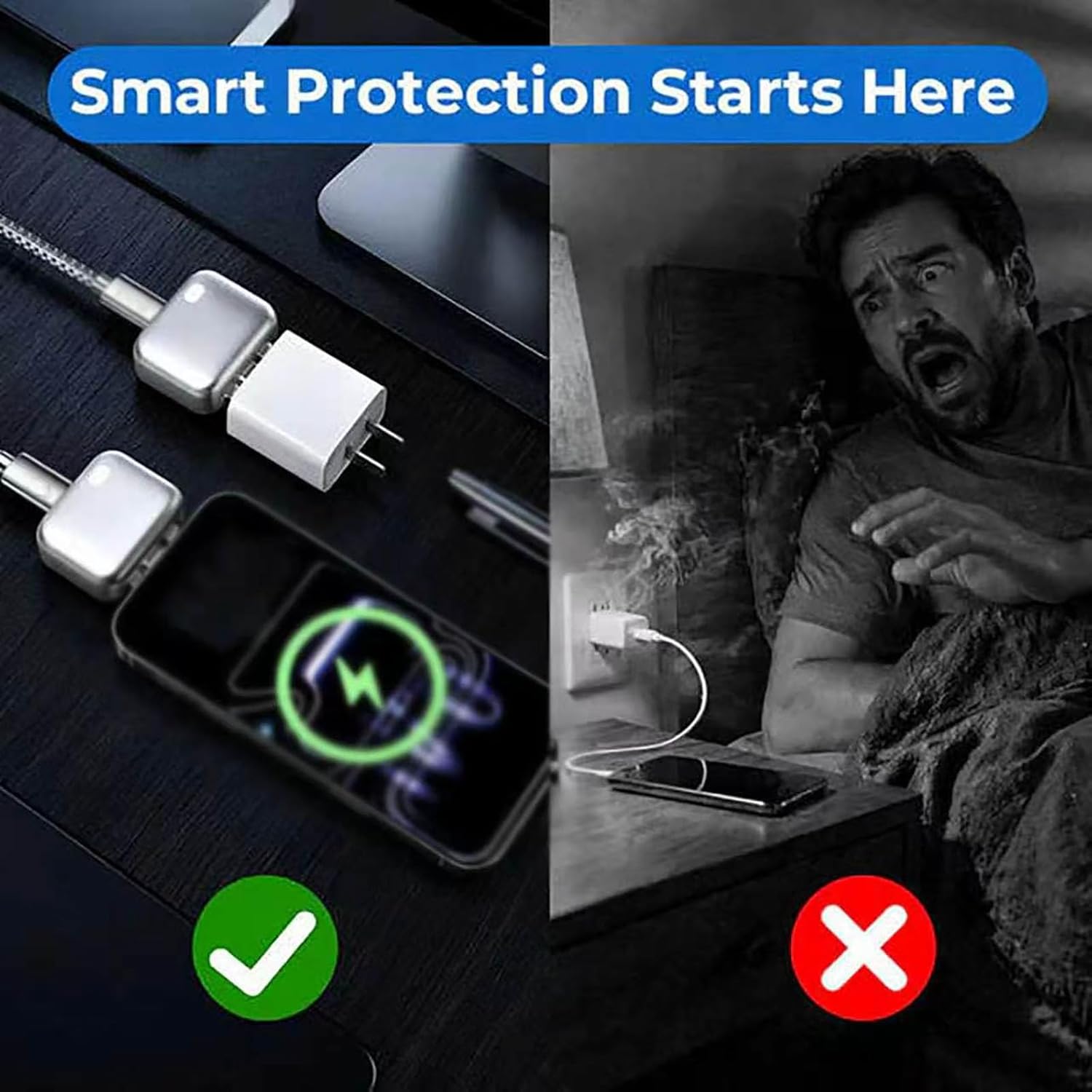 Smart Auto Disconnect Charger Adapter – Fast & Safe Charging
