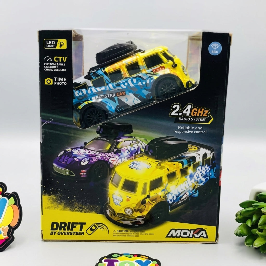 📸🔥 2.4GHz RC Mini Camera Drift Van – High Speed Remote Control Drift Car with Realistic Retro Design 🚐💨