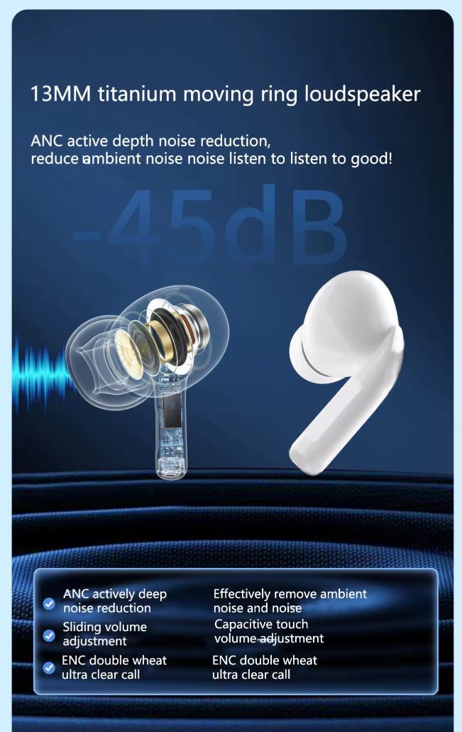 LED Display Earbuds – Wireless Bluetooth Earphones with Smart Battery Indicator
