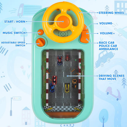 Kids Simulation Driving Steering Wheel Toy – Musical Interactive Driving Experience for Children