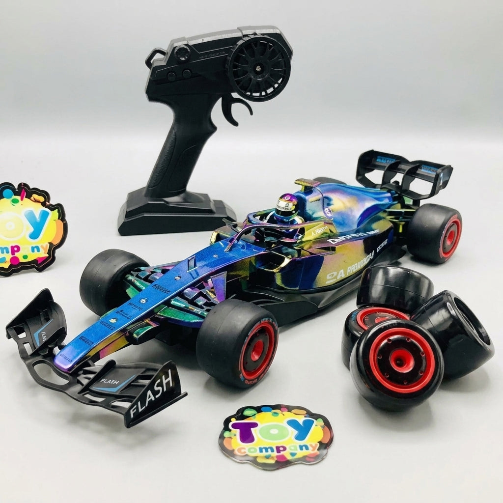 🏎️🔥 114 2.4GHz RC 4WD Ferrari F1 Stunt Car With Smoke – High Speed Drift Racing Toy 🚗💨