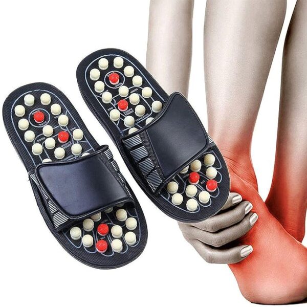 Natural Foot Slippers Massager – Acupressure Reflexology Sandal for Pain Relief