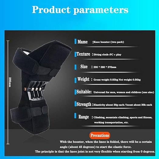 Knee Booster Pads – Joint Support Compression Pads for Pain Relief & Stability