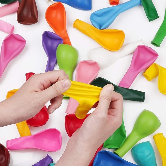 100 Pack 12-Inch Rainbow Party Balloons – Assorted Colors  Other Good Options