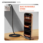 🔋 240W Fast Charger Cable with Mobile Holder Stand
