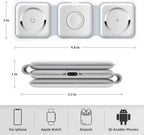 3-in-1 Wireless Charging Pad – Fast Charge for Phone, Watch & Earbuds ⚡