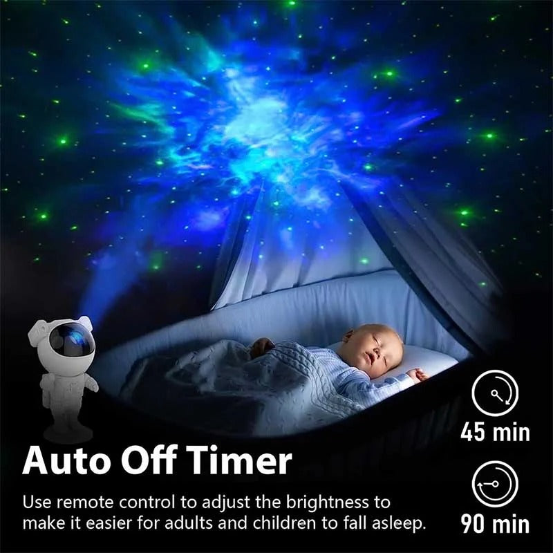Astronaut Galaxy Projector – Space Starry Sky Night Lamp for Bedroom & Kids Room