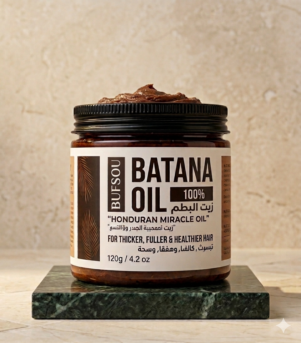 Bufsou Batana Oil For Thicker, Fuller and Healthier Hair – 120g / 4.2 oz