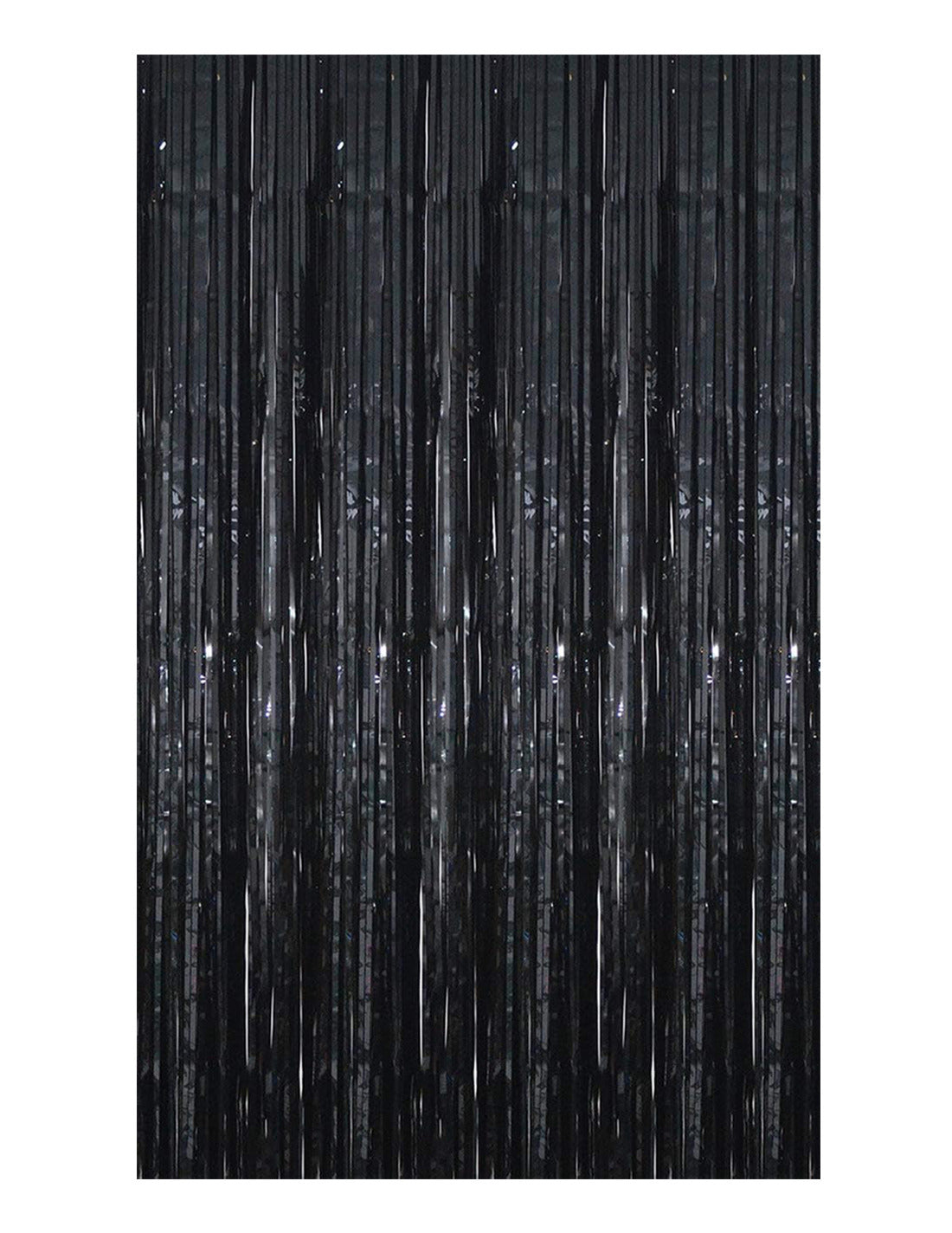 Blue Metallic Foil Fringe Curtain (3ft × 6ft) – Party Decoration Backdrop