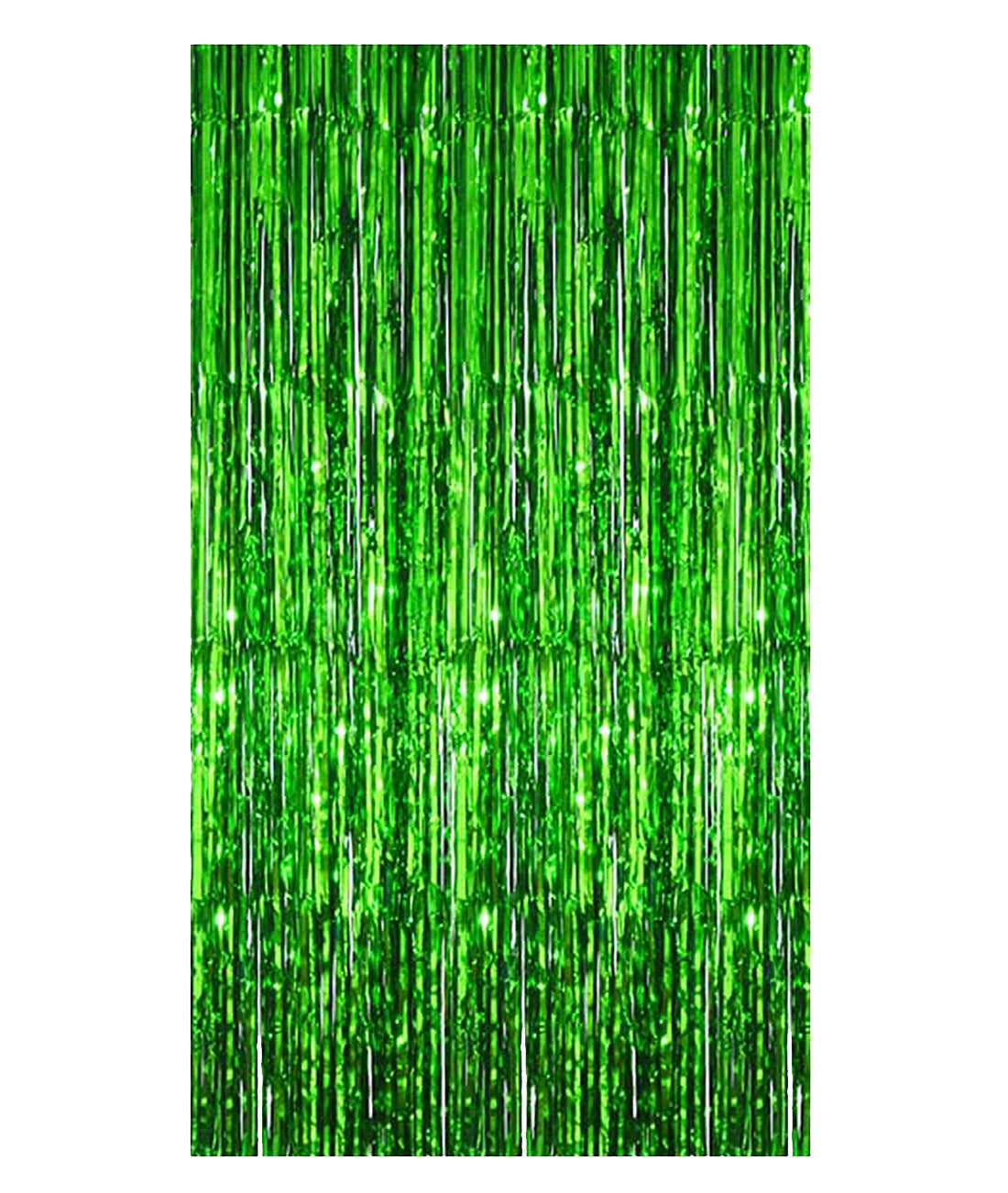Blue Metallic Foil Fringe Curtain (3ft × 6ft) – Party Decoration Backdrop