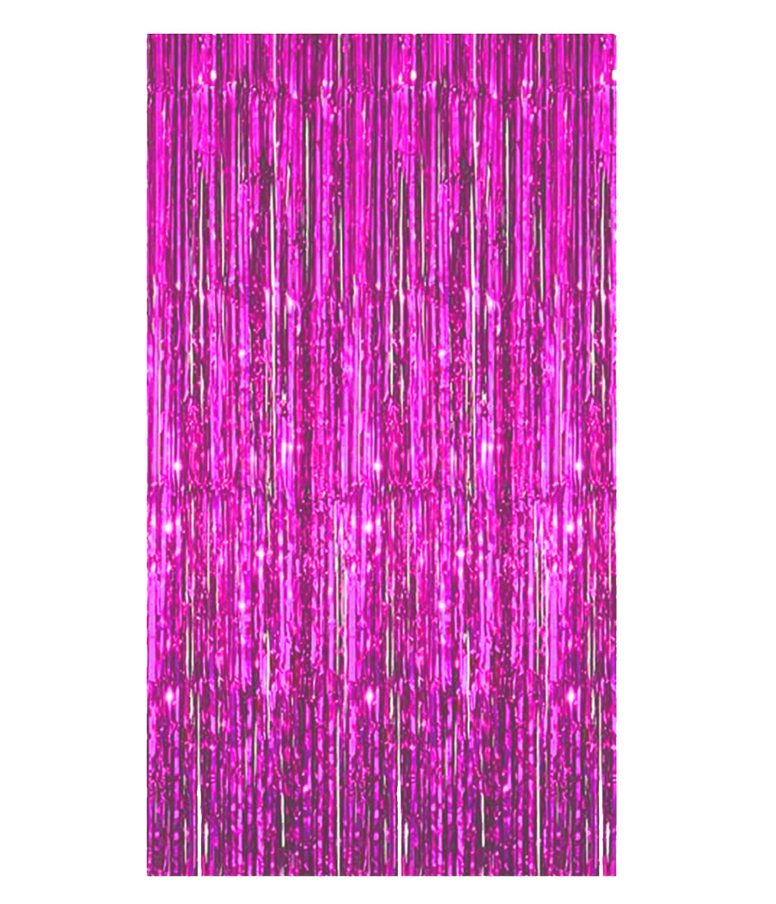 Blue Metallic Foil Fringe Curtain (3ft × 6ft) – Party Decoration Backdrop