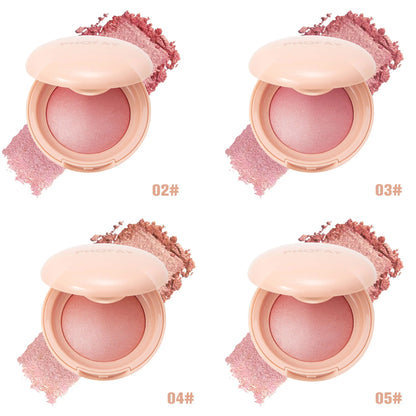 PHOFAY luminous powder blush in a soft pink compact, featuring a radiant and glowing finish, perfect for natural daily makeup and enhancing cheeks in the UAE.