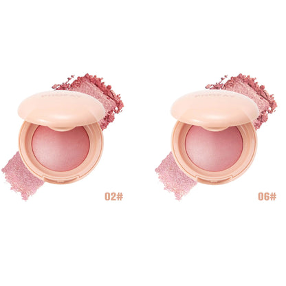 PHOFAY luminous powder blush in a soft pink compact, featuring a radiant and glowing finish, perfect for natural daily makeup and enhancing cheeks in the UAE.