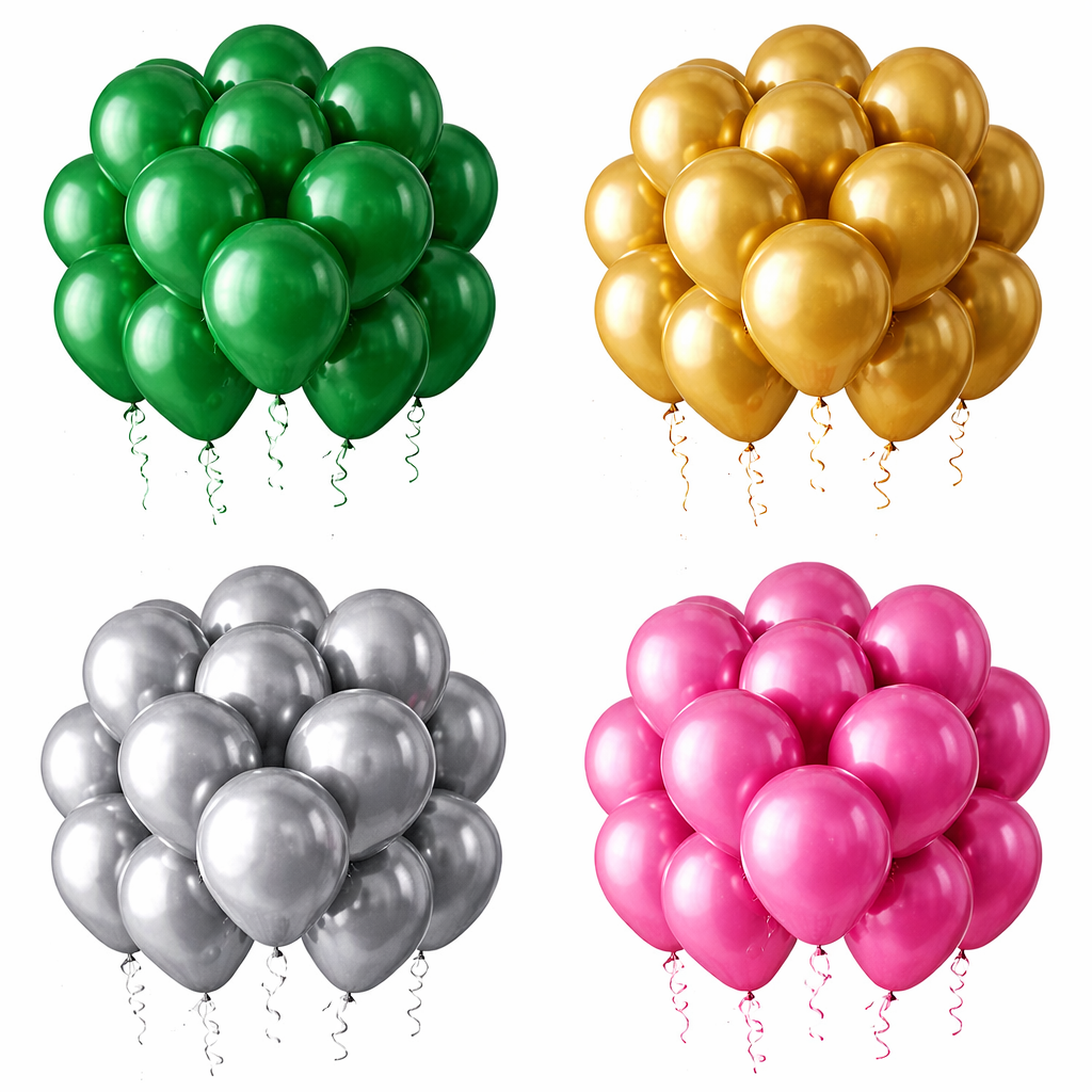 12-Inch Rainbow Party Balloons (100 Pack) – Assorted Color Latex Balloons