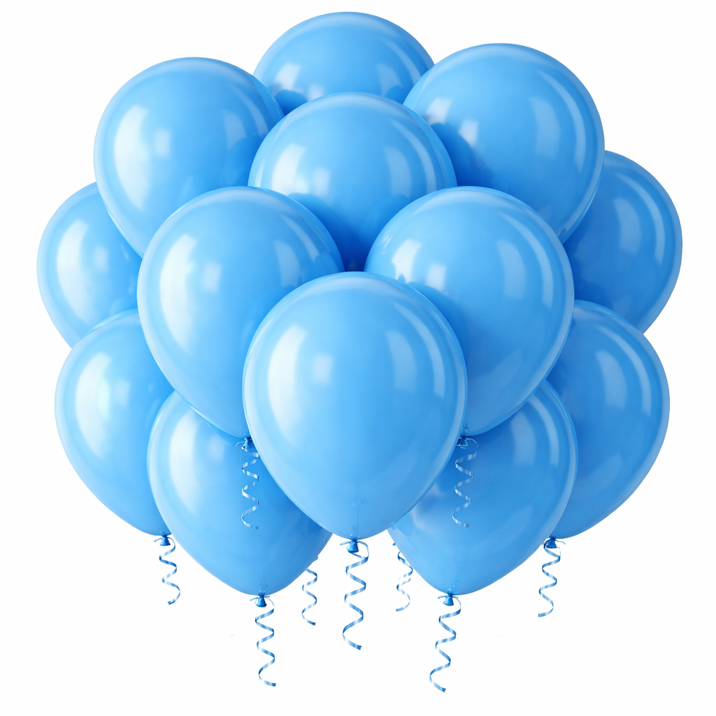 12-Inch Rainbow Party Balloons (100 Pack) – Assorted Color Latex Balloons