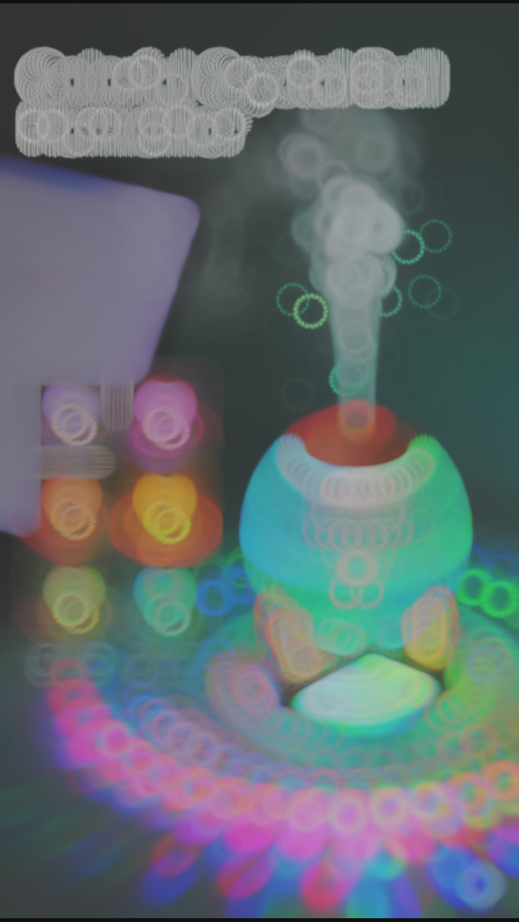 Colorful Crystal Ball Humidifier – Aromatherapy Oil Diffuser with Mist & LED Lights